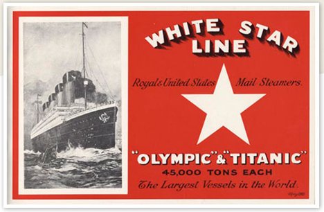 White Star Line Promotional flyer