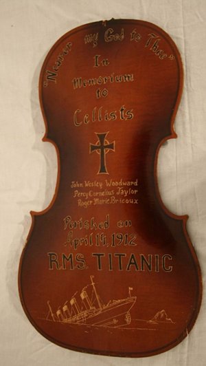 Memorial to Titanic Cellists