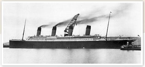 Titanic at Belfast and ready for sea, April 1912