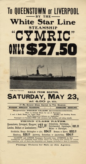 RMS Cymric poster