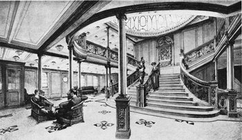 Titanic 1st class main staircase