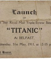 Titanic Launch Ticket